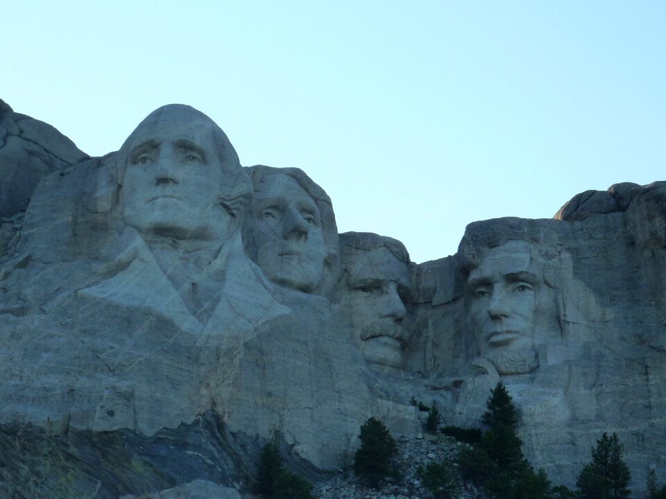 George washington präsidentenköpfe abraham lincoln usa