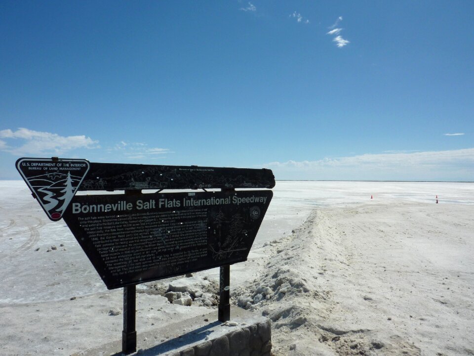 Salt flats salt lake speed record