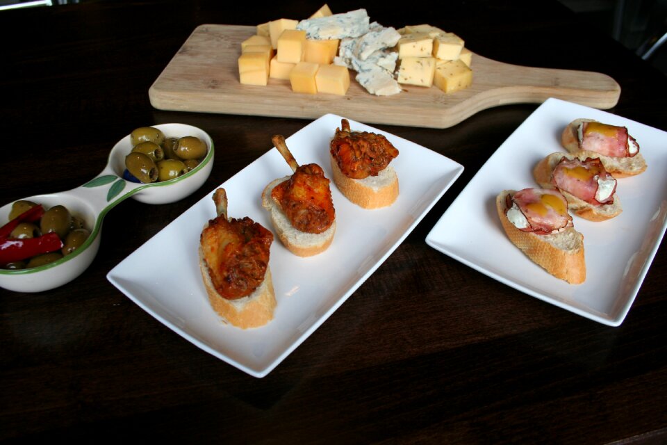 Tapas various cheese platter