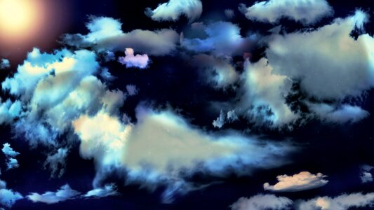 Sky romantic clouds