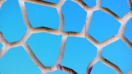 Blue texture façades