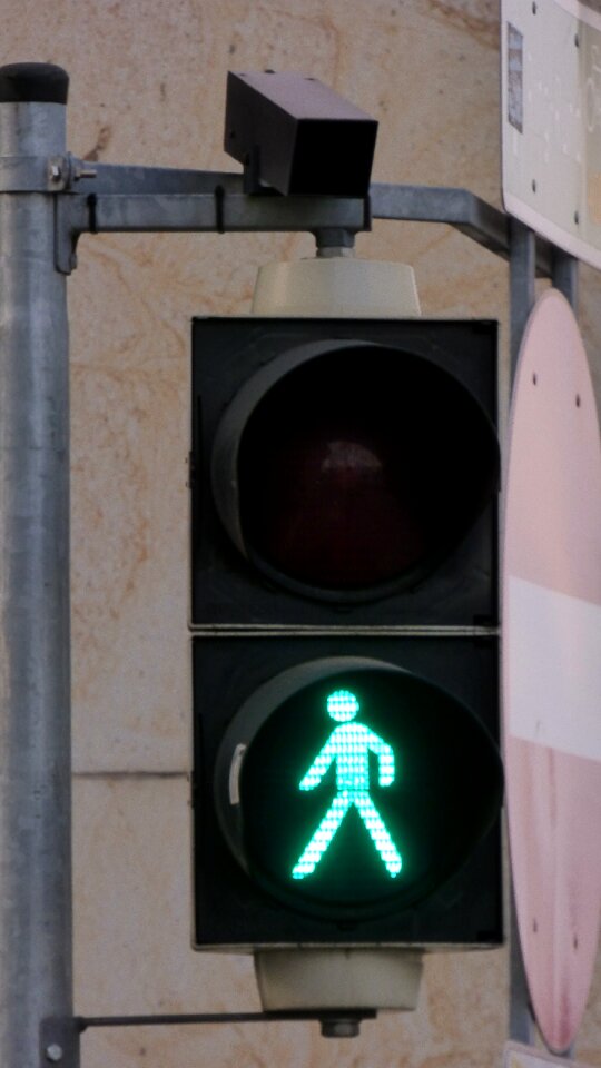 The green light signaling street