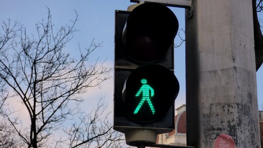 The green light signaling street