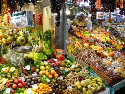 Market fruit vegetables