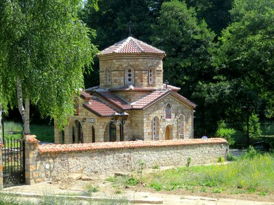 Small chapel landscape albania