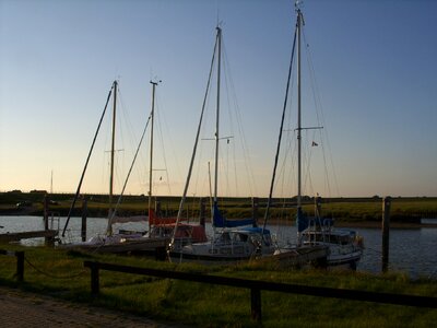 Port sea sunset