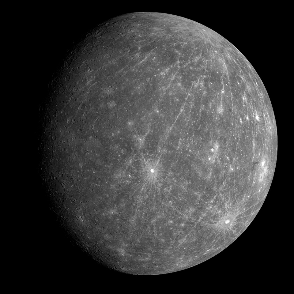 Solar system space caloris planitia