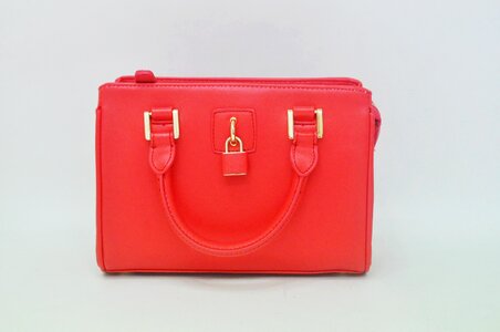 Padlock bag women bags dot white