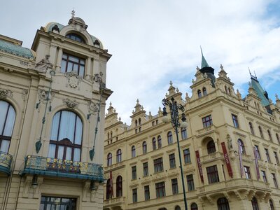 Historically facade art nouveau