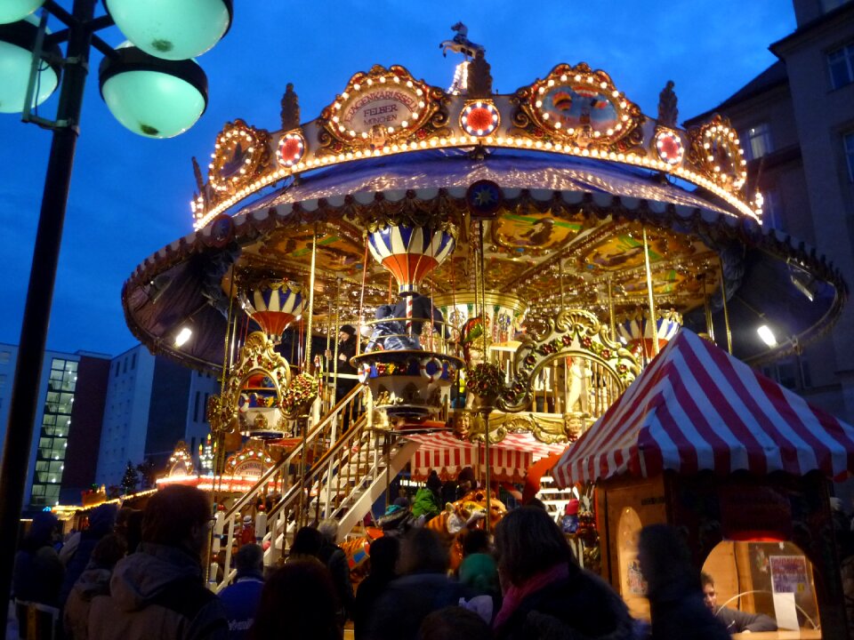 Christmas market atmosphere christmas time