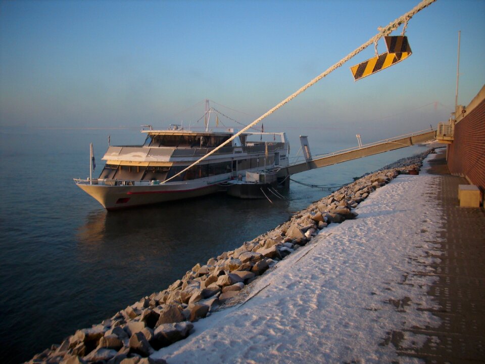 Rhine rheinbrücke snow