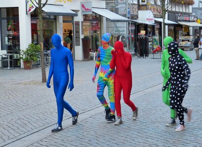 Panel carnival full body costume