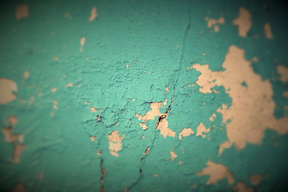 Turquoise blue concrete