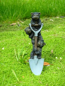 Spade digging garden