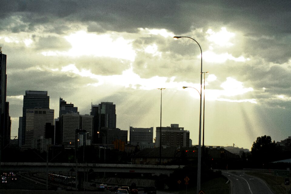 Alberta canada skyline photo