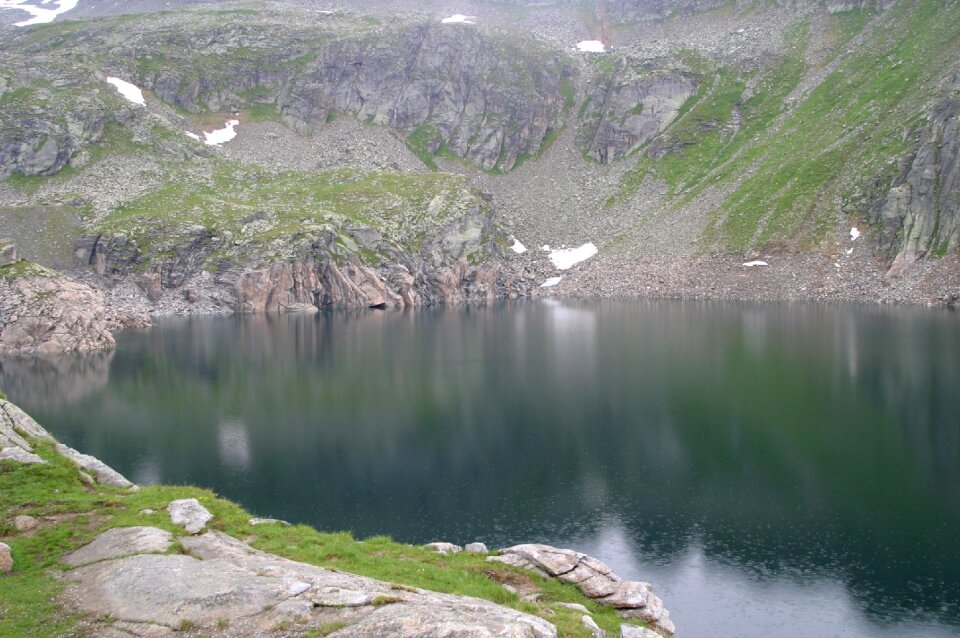 Italy mountains lake photo