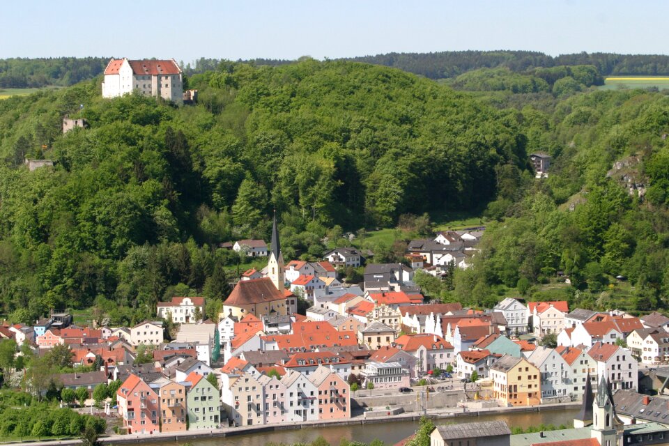 Altmühltal nature park church square schambach valley