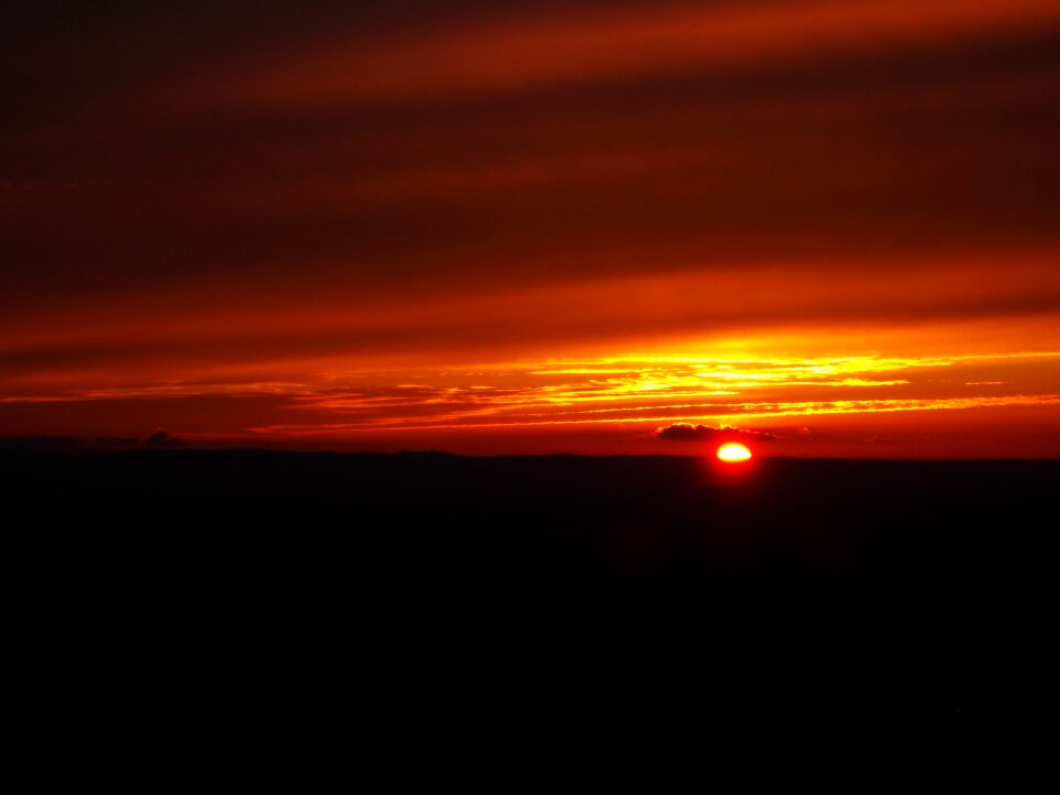 Sun afterglow morgenrot
