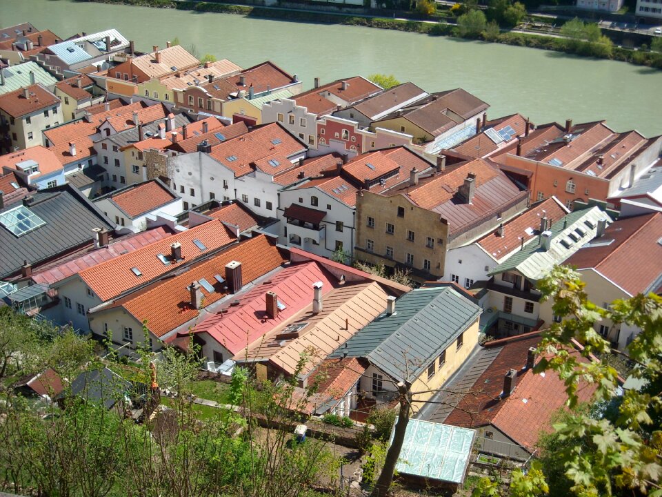 Medieval city castle water