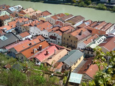Medieval city castle water