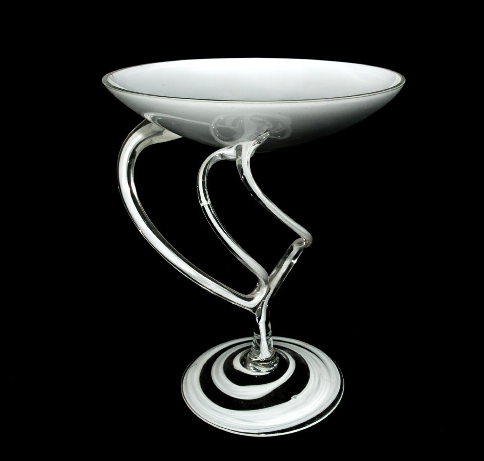 Decoration artfully swinging white