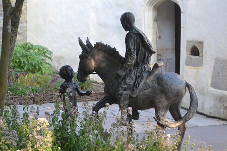 Great britain england man on donkey