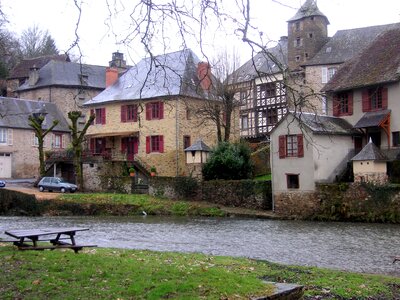 Riverside ancient buildings