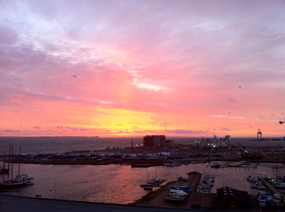 Morning water sunset