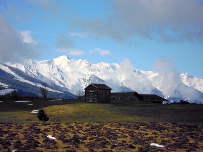 Winter mountain alpine photo
