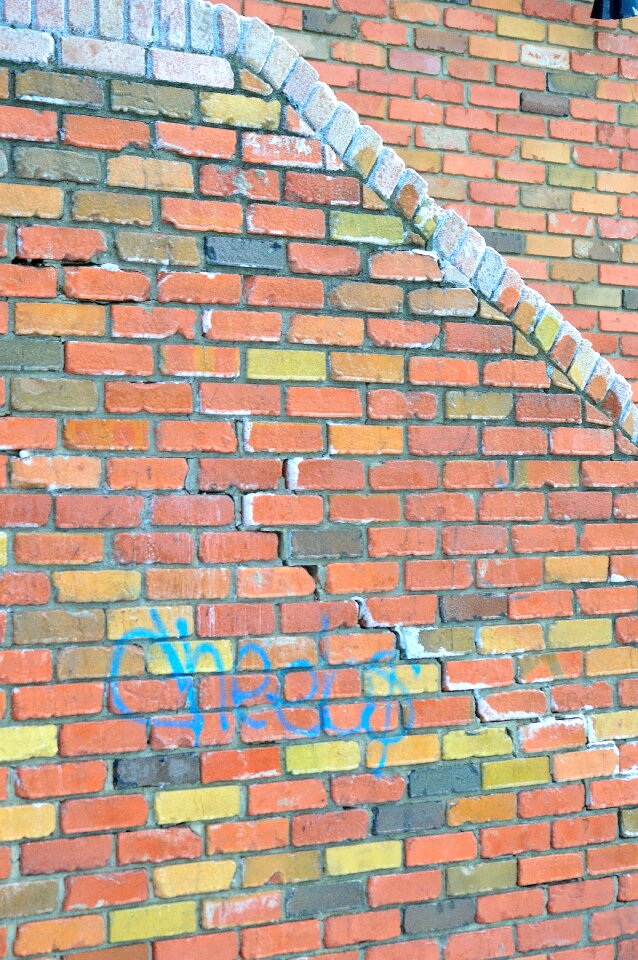 Architecture bricks colorful