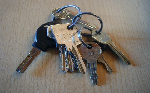 Shut off house keys door key