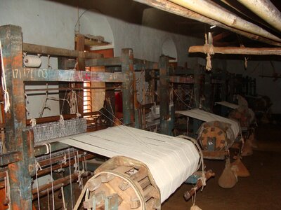 India weaving yarn making