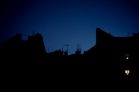 Shadow dark rooftop photo