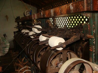 India weaving yarn making