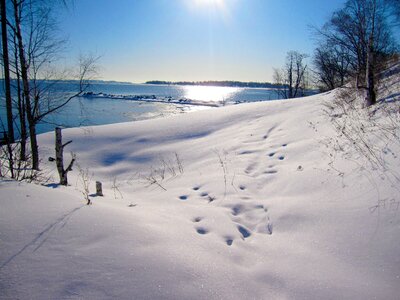 Island ferry humaus winter