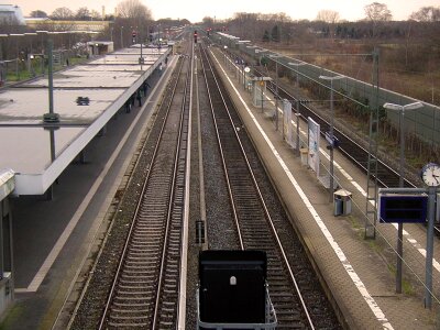 Railway tracks railway station rail traffic