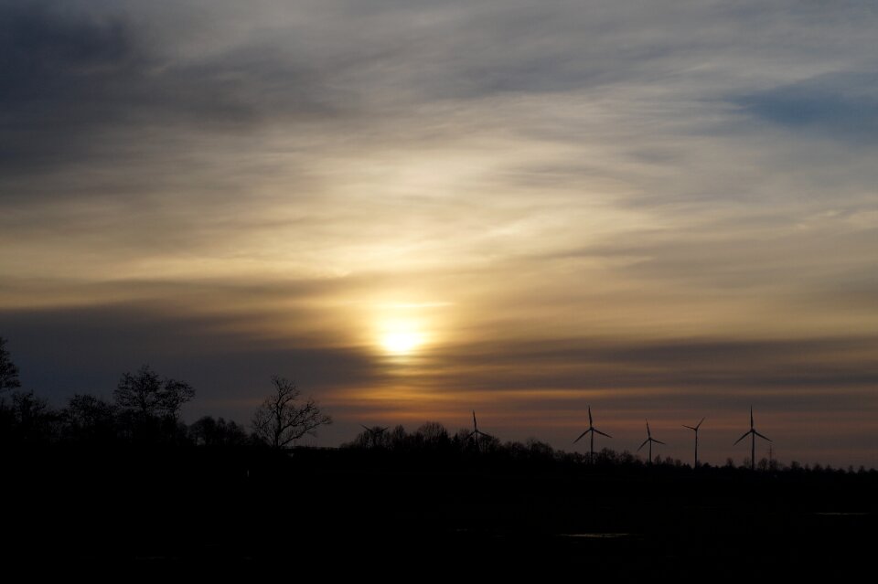 Sky wind turbines wind energy