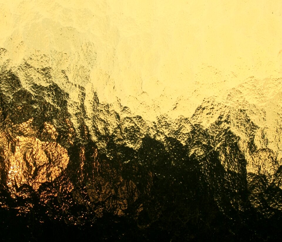 Embossed textured soft orange glow