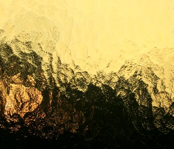 Embossed textured soft orange glow