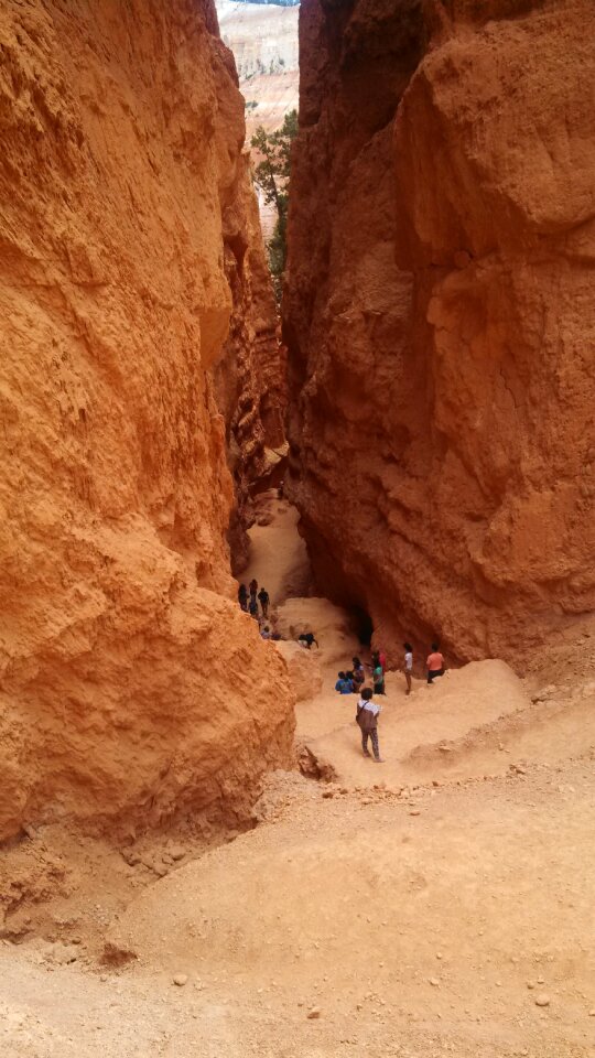 Bryce canyon rock formation erosion