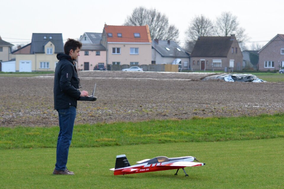 Model airplane plane driving