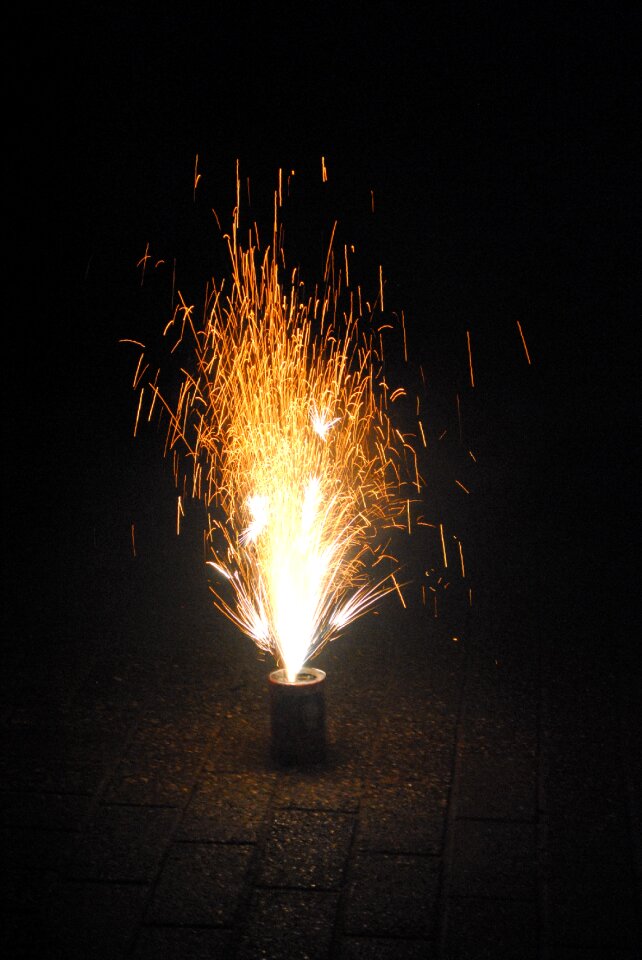 Fireworks new year party