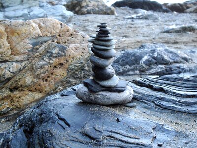 Stone sculpture rock tintagel