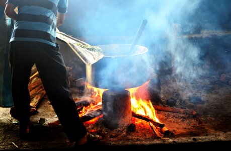 Bulk cooking smoke fire