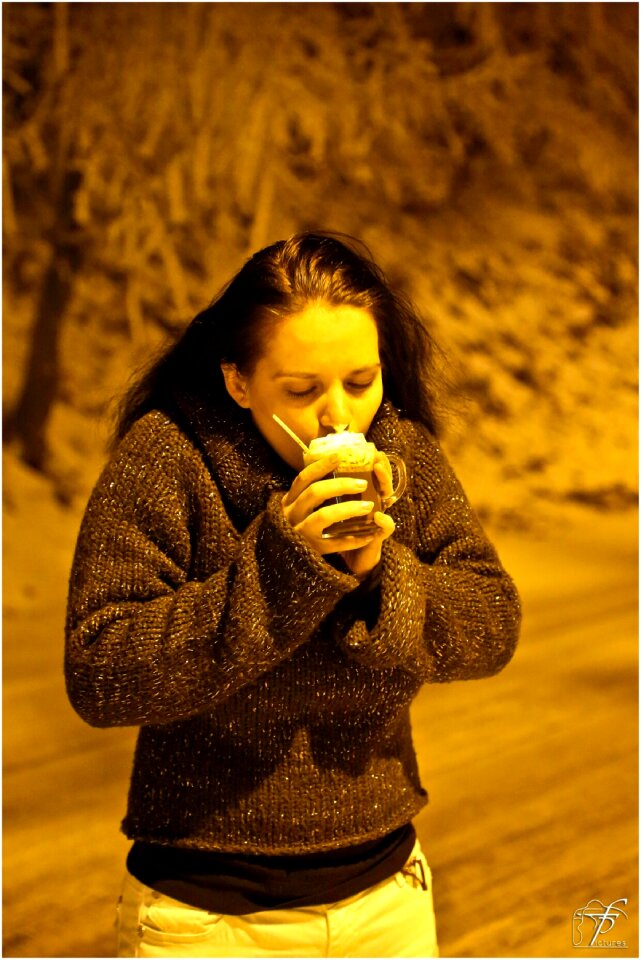 Cold night winter