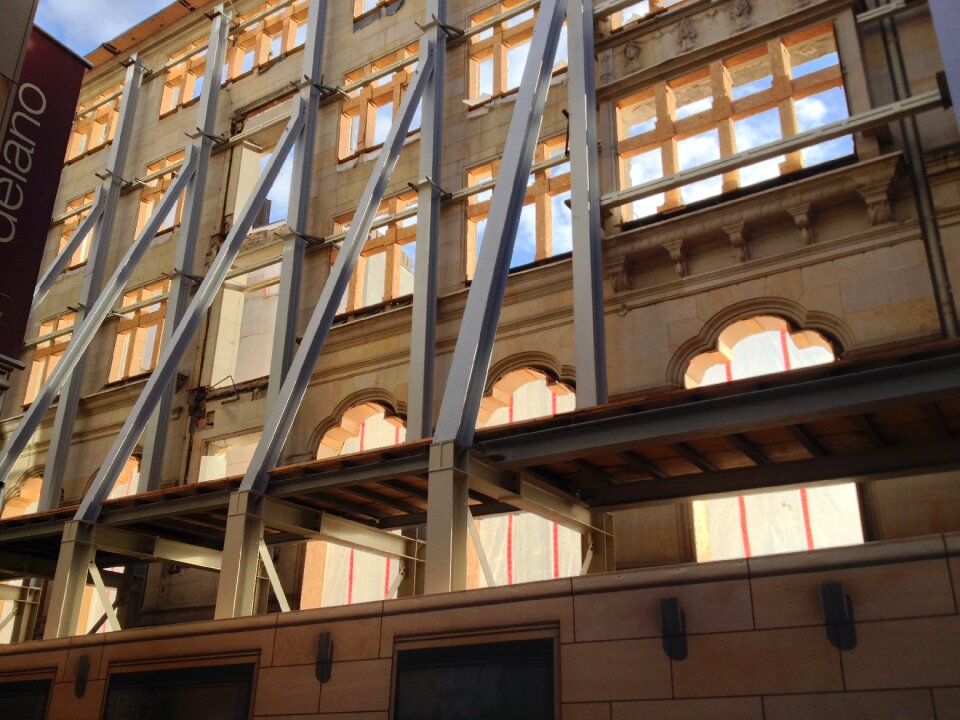 Building wall window