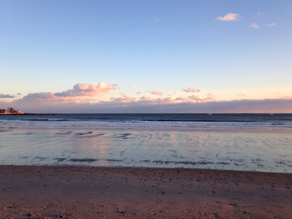 Beach tide horizon