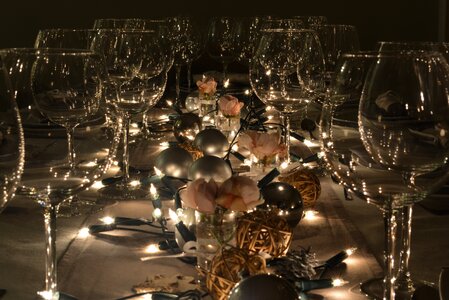 Wine glasses glass slightly