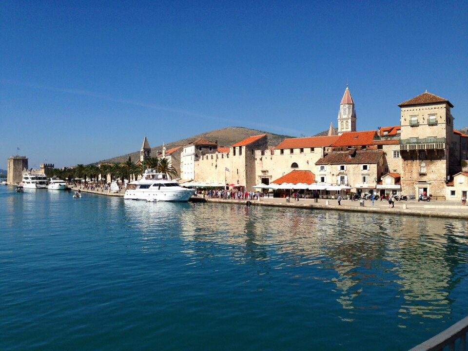 Trogir sea cityscape photo