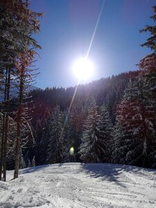 Winter mountain alps photo